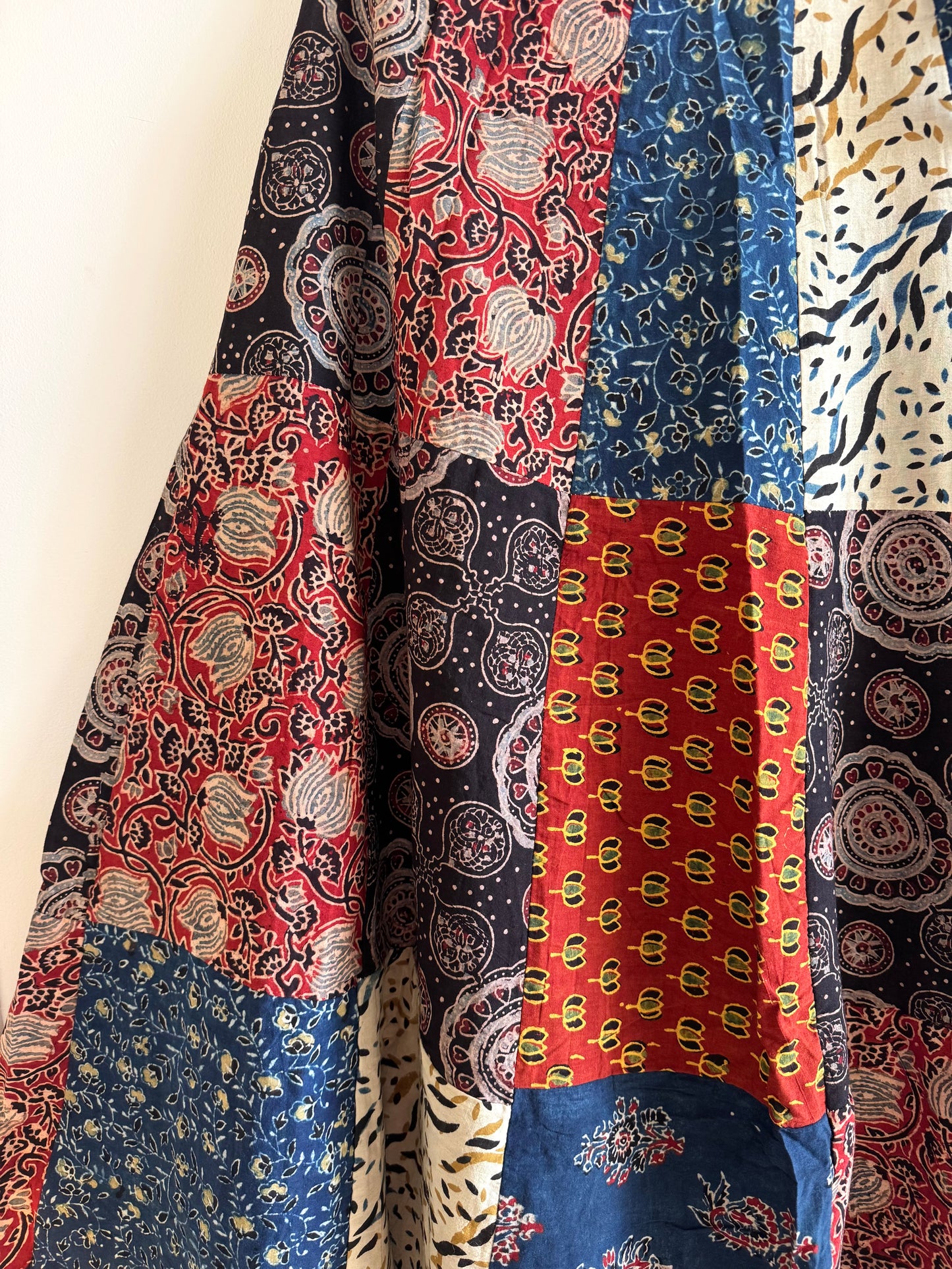 🌻Navrang ~ Ajrakh Handcrafted Lehengas ~ Multicolor Chequered