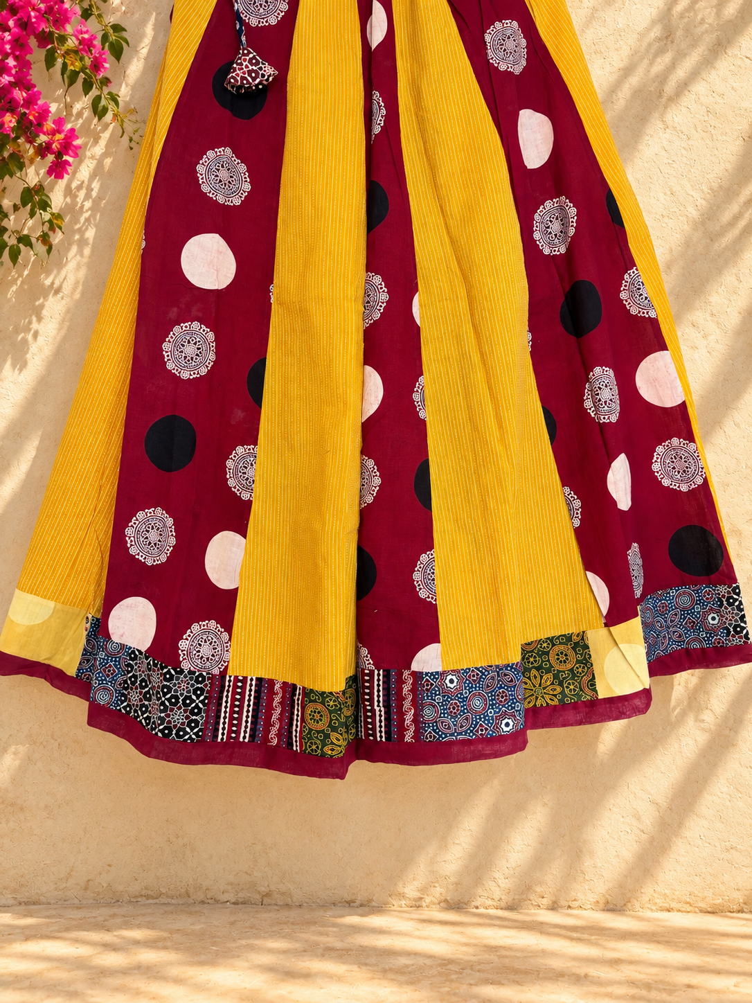 🌻Navrang ~ Gulnaar Ajrakh Skirt