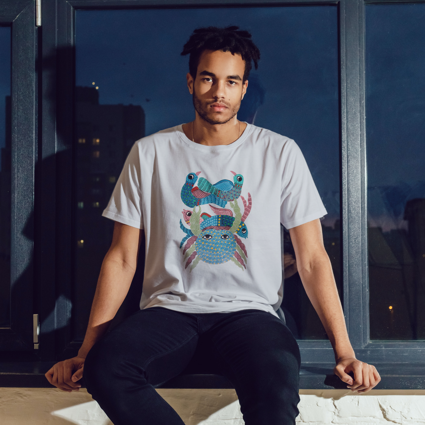 Sebastian - Gond Handpainted T-shirt