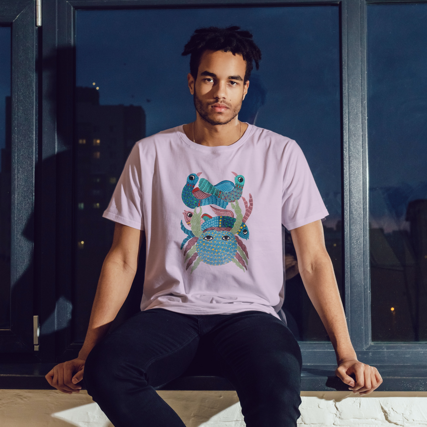 Sebastian - Gond Handpainted T-shirt
