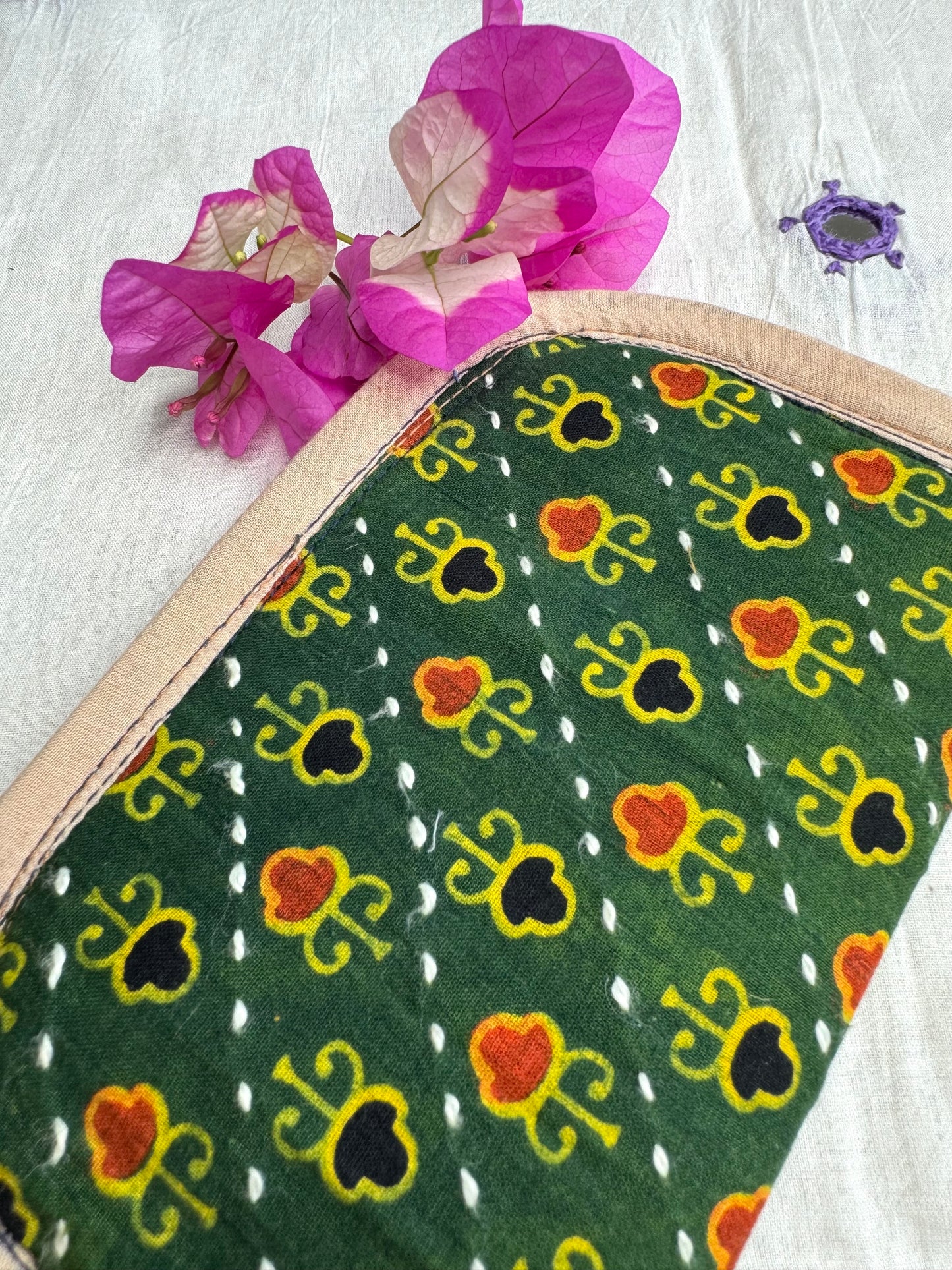 Navrang ~ Ajrakh Handcrafted Wallets ~ Green