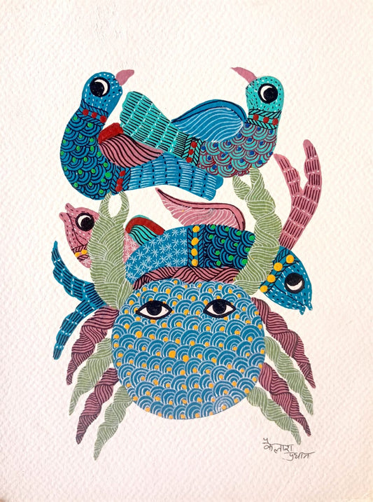 Sebastian - Gond Handpainted T-shirt