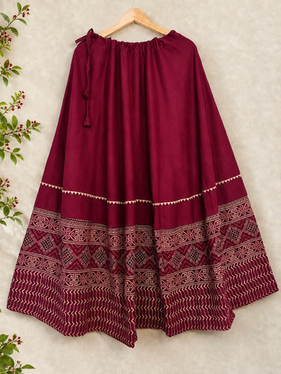 🌺Raasrang ~ Ishani ~ Ajrakh Skirt