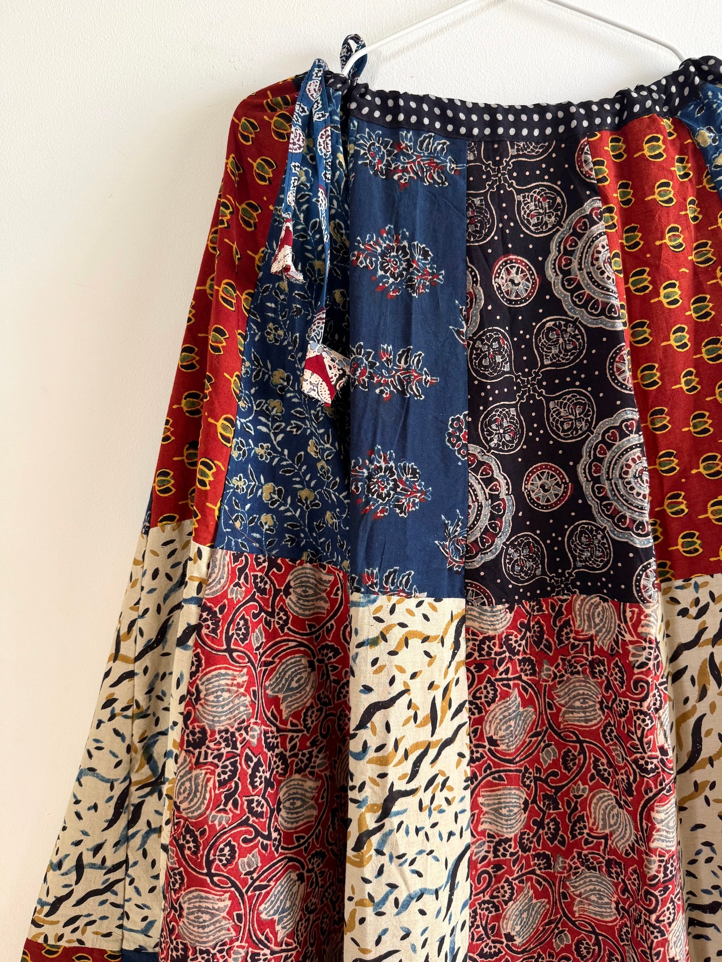 🌻Navrang ~ Ajrakh Lehengas ~ Multicolor w/ black polka dots