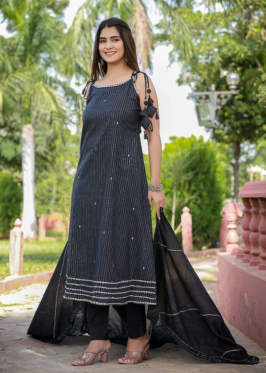 Adaa š ą½¼ā¼š Colors of Nature Cotton Suits, Ebony Black