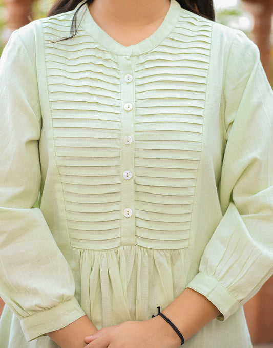 Bella ~ Mint Green Tunic Top