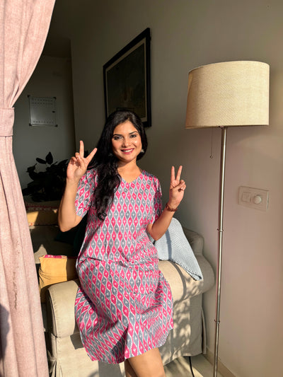 Khushi ~ Purple Cotton Dress ~ Lavender Dreams