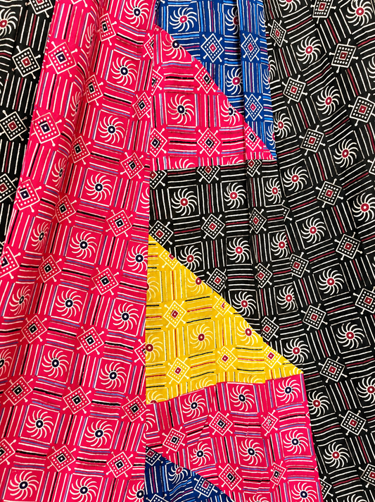 🌻Navrang ~ Leher Handblock Skirt