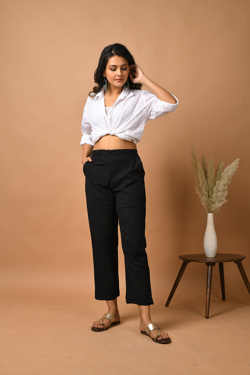 Raven Black ~ Straight Work Pant