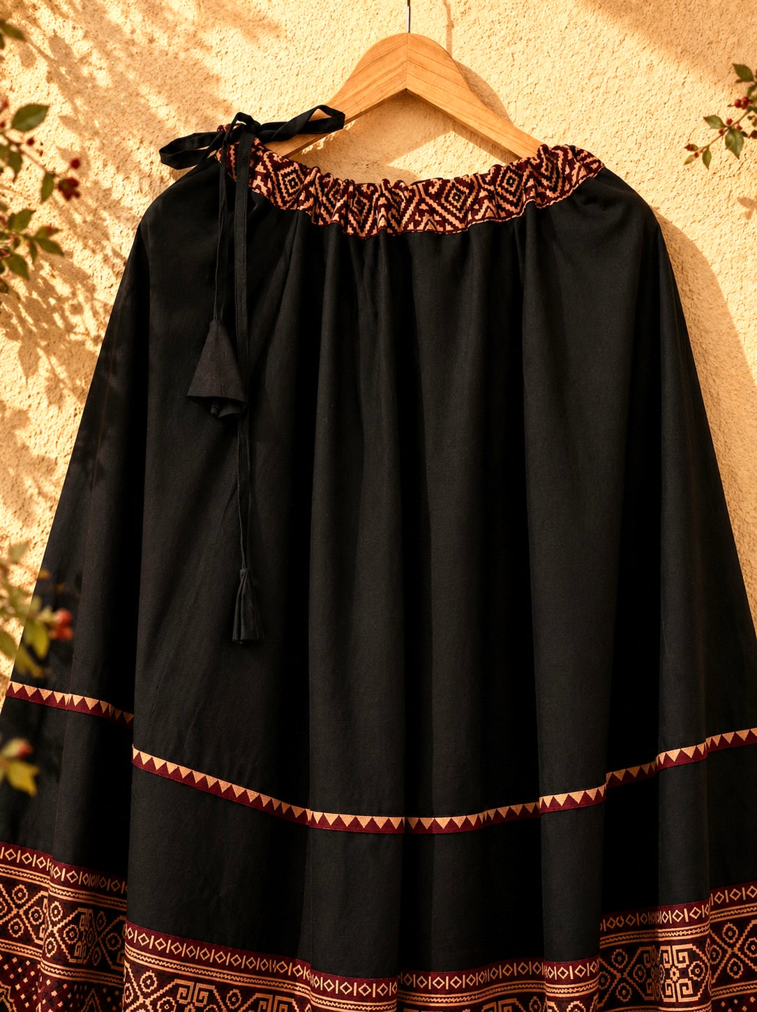 🌺Raasrang ~ Kalanya ~ Ajrakh Skirt and Dupatta Set