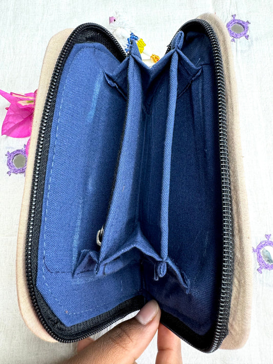 Navrang ~ Ajrakh Handcrafted Wallets ~ Red & Blue