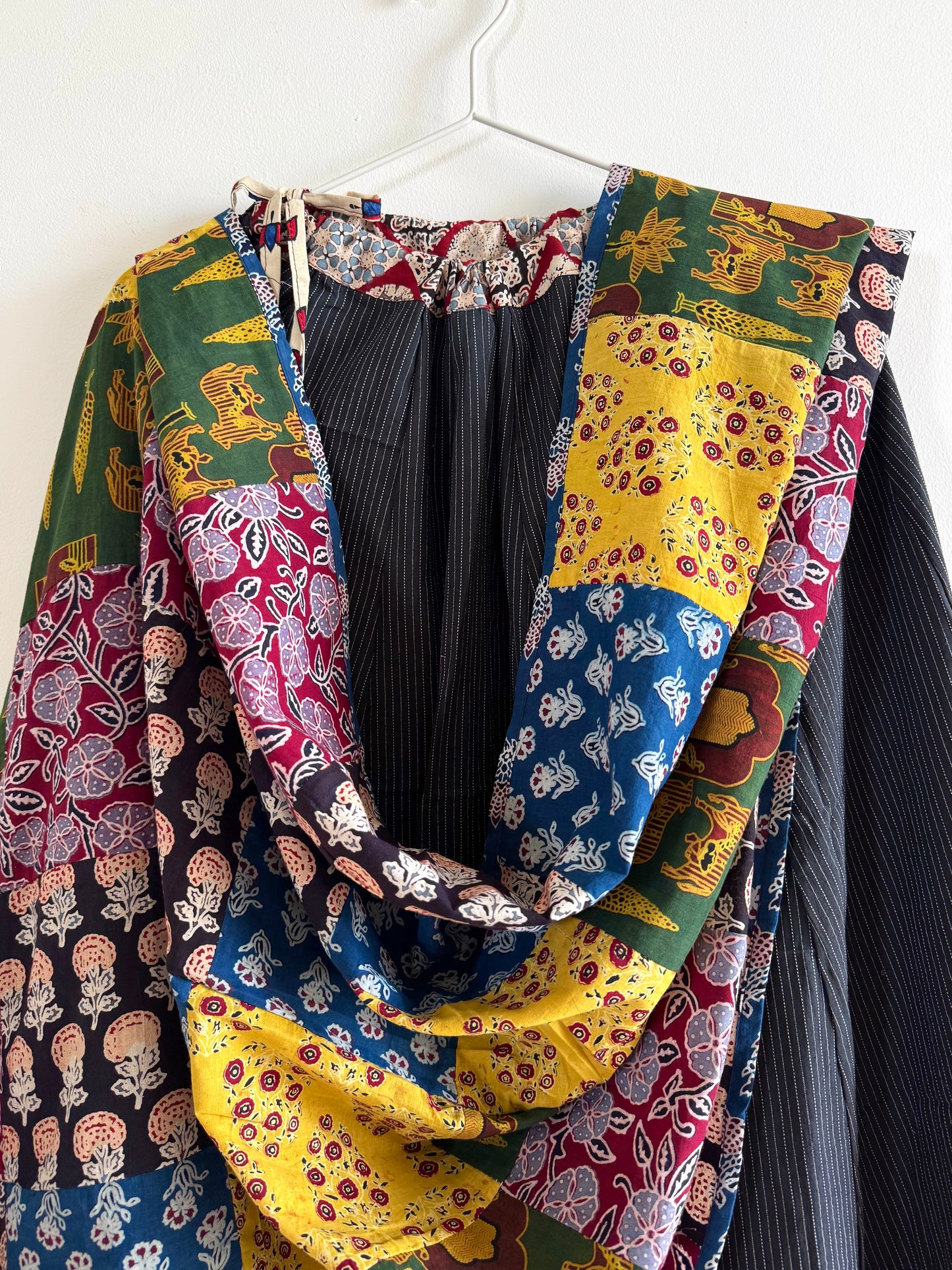 ✨Garba nu Ghoomie ~ Ajrakh Lehenga and Dupatta Set ~ Multicolor w/ Black
