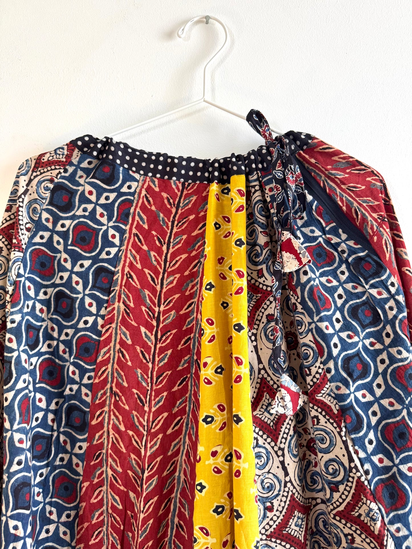 🌻Navrang ~ Ajrakh Handcrafted Lehengas ~ Multicolor Pleads