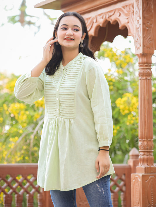 Bella ~ Mint Green Tunic Top