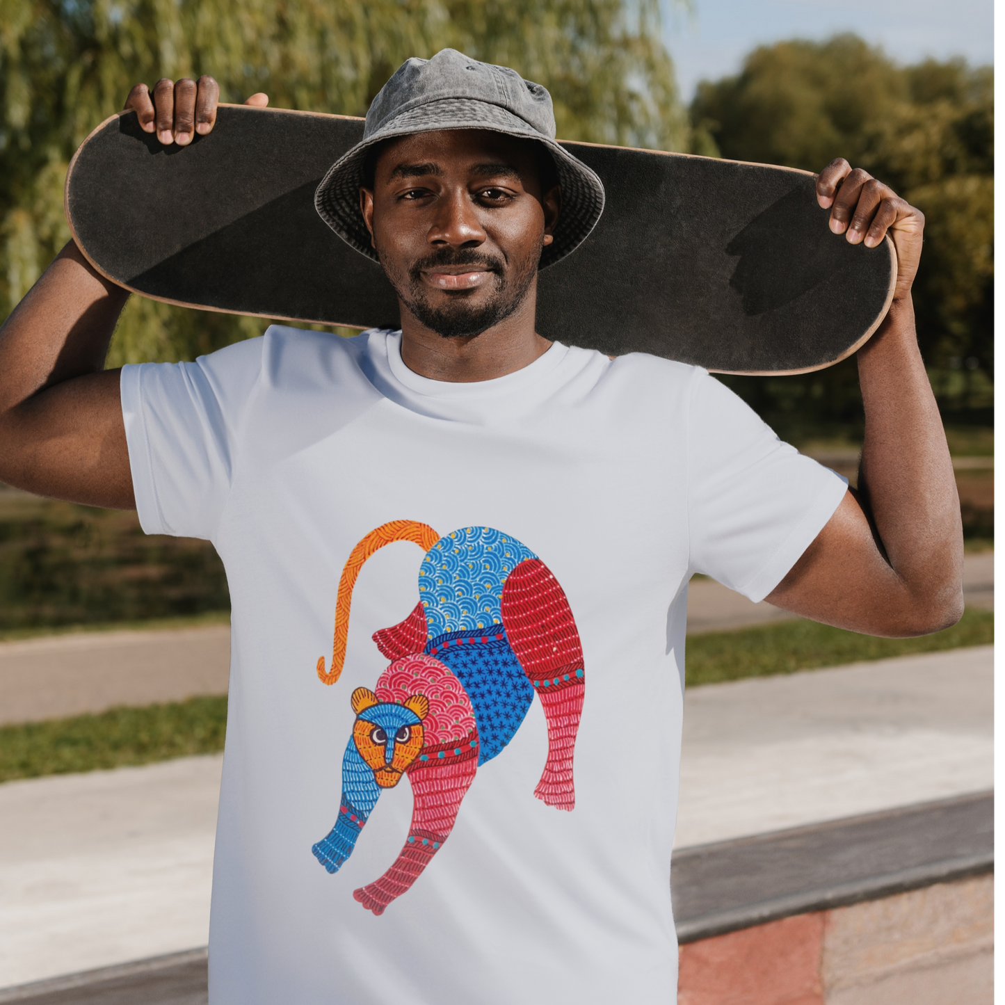 Bagheera - Gond Handpainted T-shirt