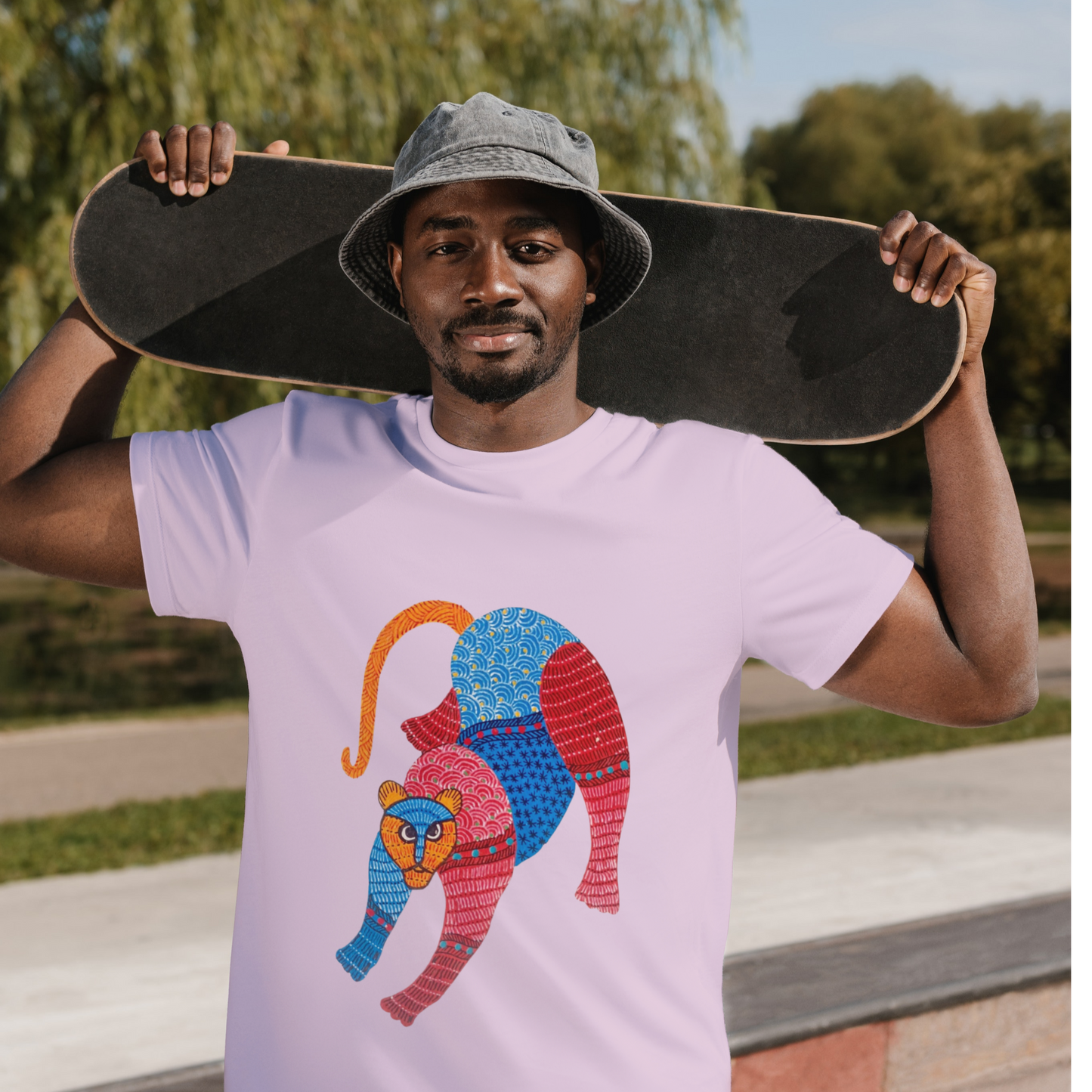 Bagheera - Gond Handpainted T-shirt