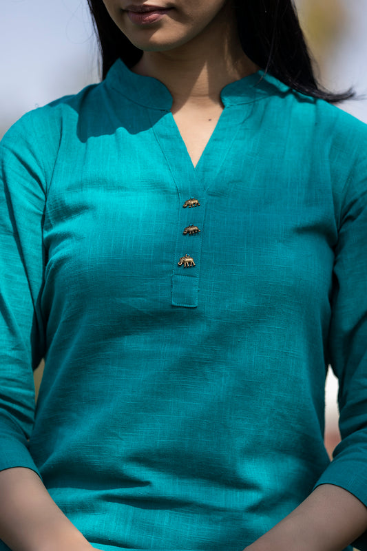 Saadgi ~ Beauty in Simplicity Cotton Suits, Tiffany Blue ๐ฉต