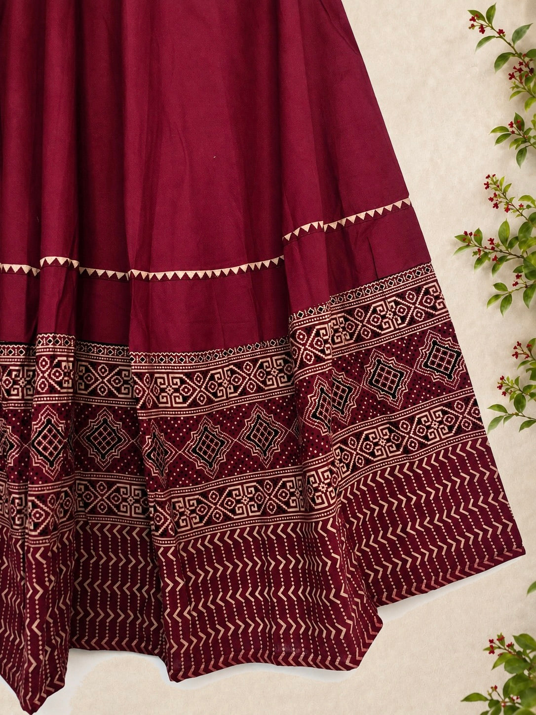 🌺Raasrang ~ Ishani ~ Ajrakh Skirt