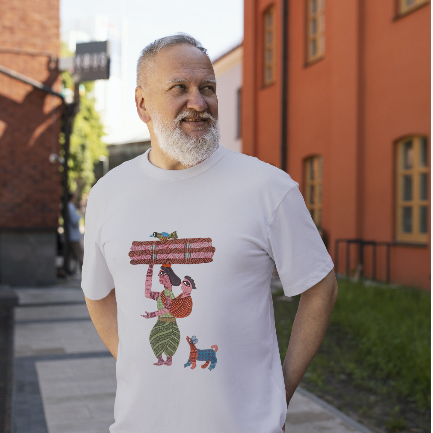 Folk at heart - Gond Handpainted T-shirt