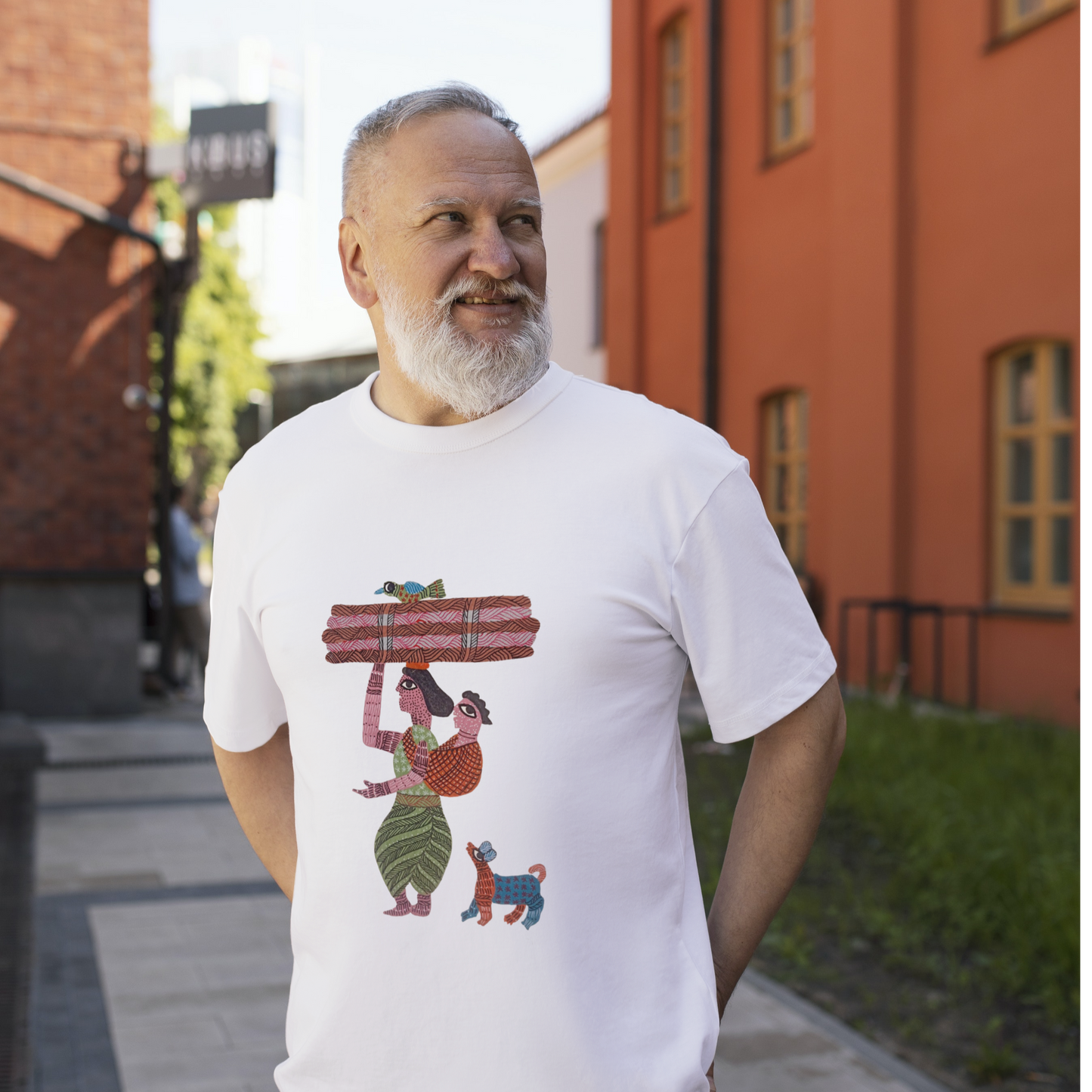 Folk at heart - Gond Handpainted T-shirt