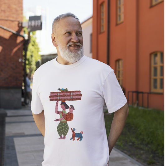 Folk at heart - Gond Handpainted T-shirt