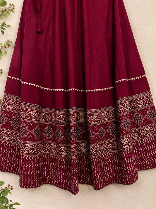 🌺Raasrang ~ Ishani ~ Ajrakh Skirt