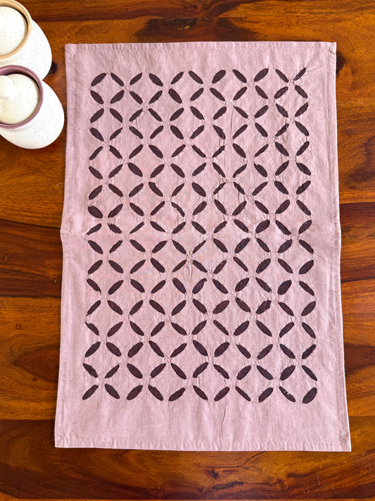 Warm Lavender ~ Applique work Table Runner w/ 4 Table Mats