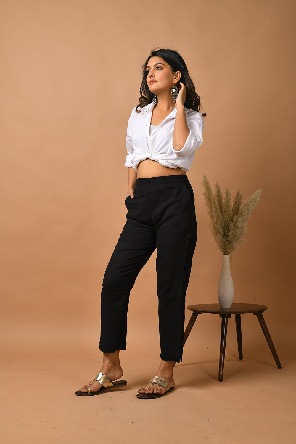 Raven Black ~ Straight Work Pant