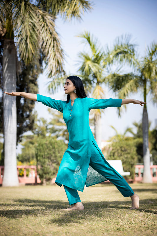 Saadgi ~ Beauty in Simplicity Cotton Suits, Tiffany Blue ๐ฉต