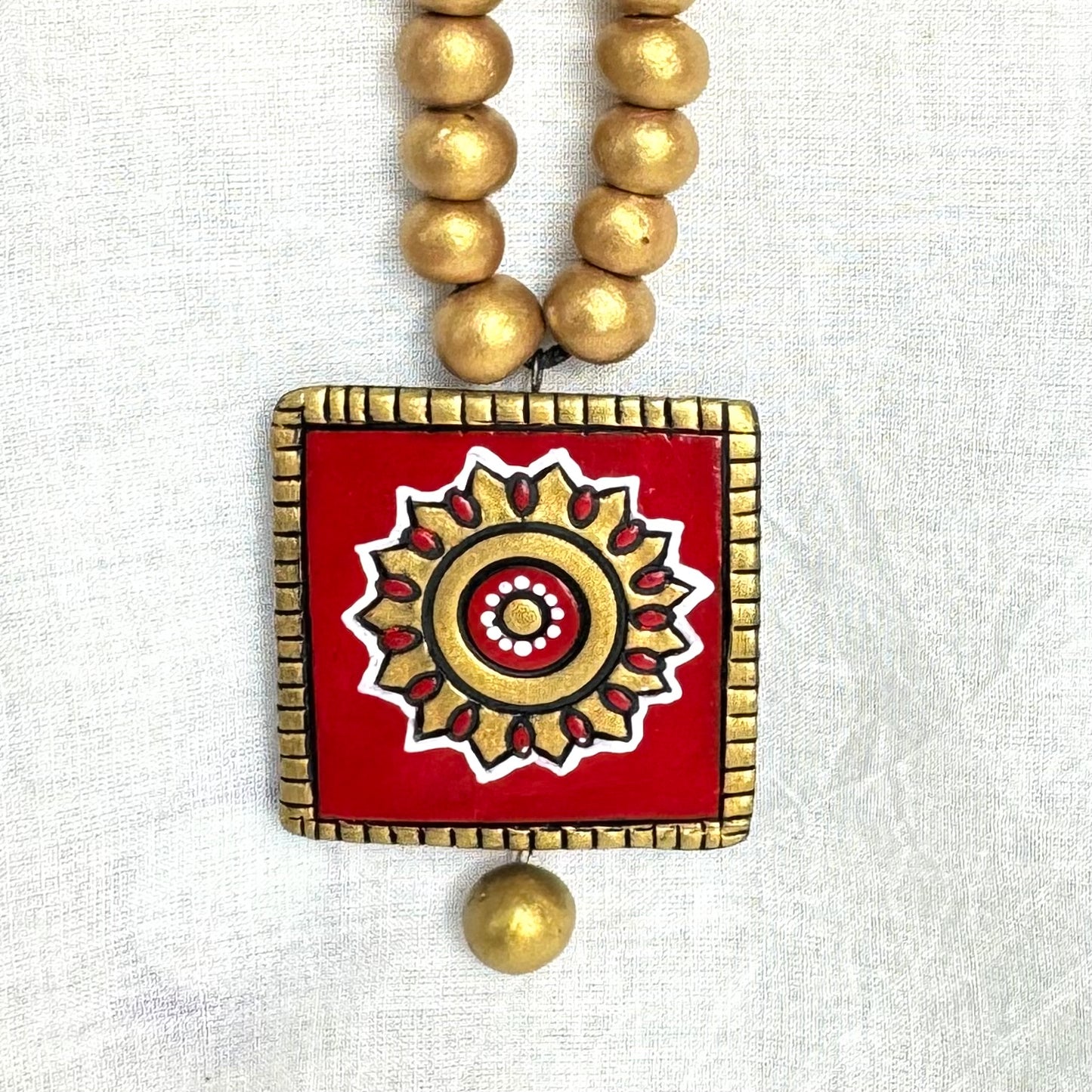 Mati ke Rang ~ Terracotta Jewelry Set ~ Sindoor Red