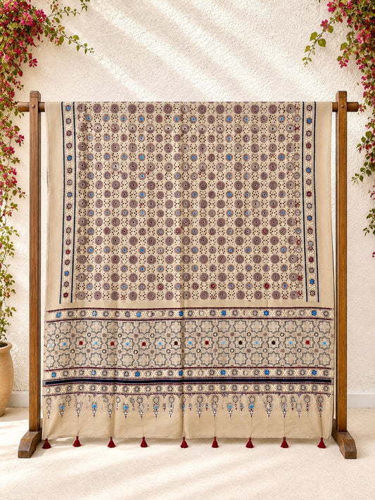 🌺Raasrang ~ Nazaakat ~ Ajrakh Skirt and Dupatta Set