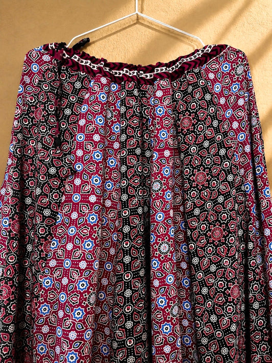 🌻Navrang ~ Noor Ajrakh Skirt and Dupatta Set