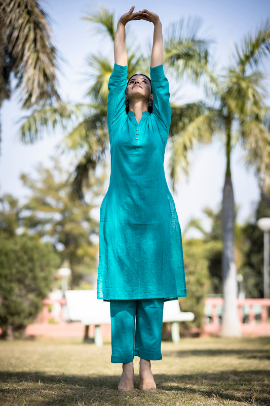 Saadgi ~ Beauty in Simplicity Cotton Suits, Tiffany Blue ๐ฉต