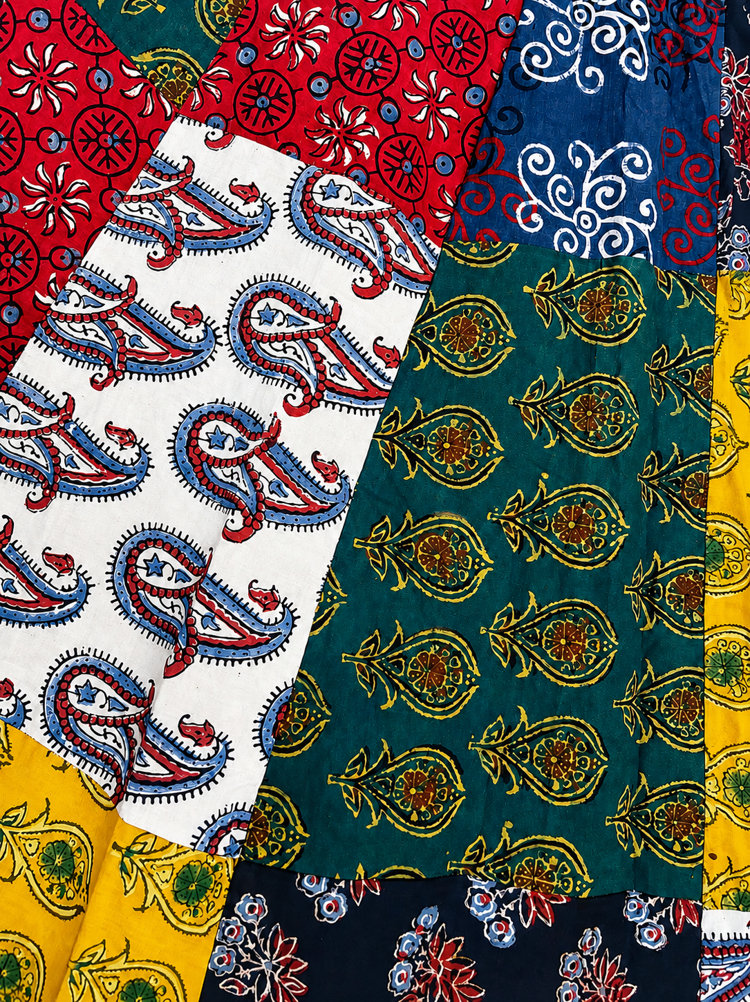 🌻Navrang ~ Gulmohar Ajrakh Skirt and Dupatta Set