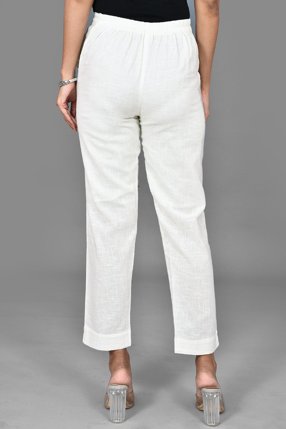 Starch White ~ Ankle Length Pant