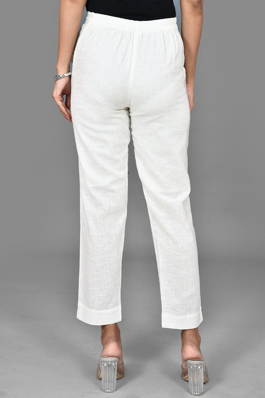 Starch White ~ Ankle Length Pant