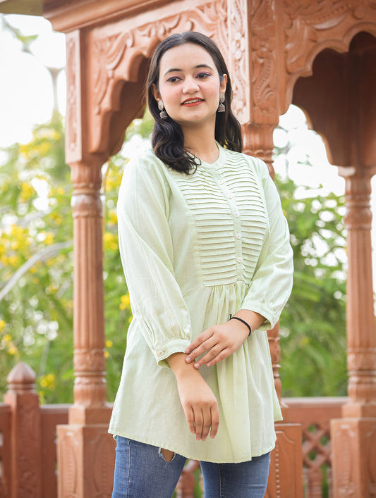 Bella ~ Mint Green Tunic Top