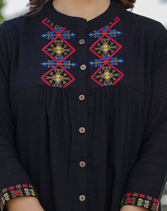 Saadgi ~ Beauty in Simplicity Cord Sets, Raven Black ✿