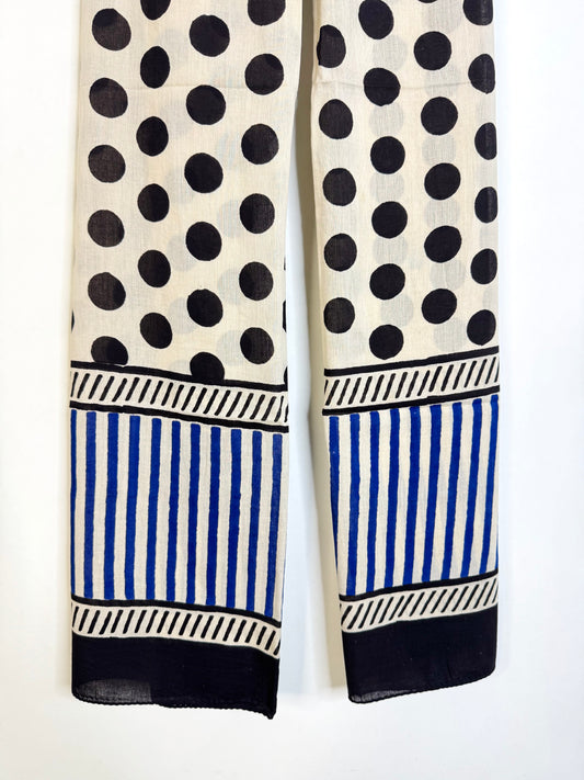 Raag 🪷 Mulmul Cotton Stoles ~ Polka Dots