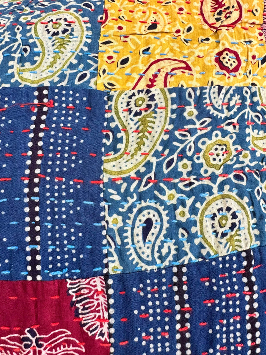 Ajrakh Cushion Covers ~ Dotted Motif ~ Set of 2
