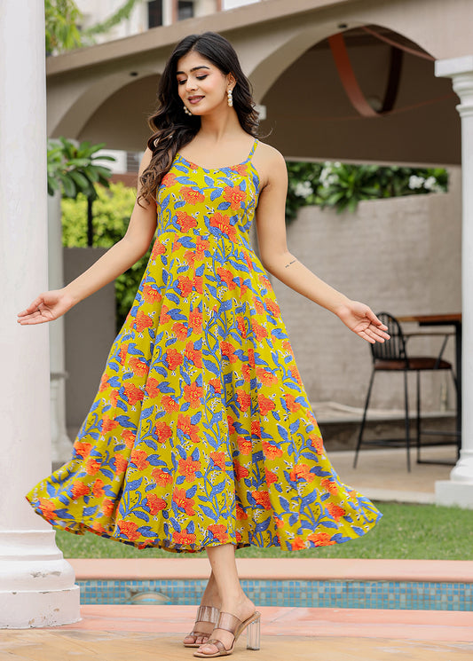 Khushi ~ Forest Green Dress ~ Summer Special