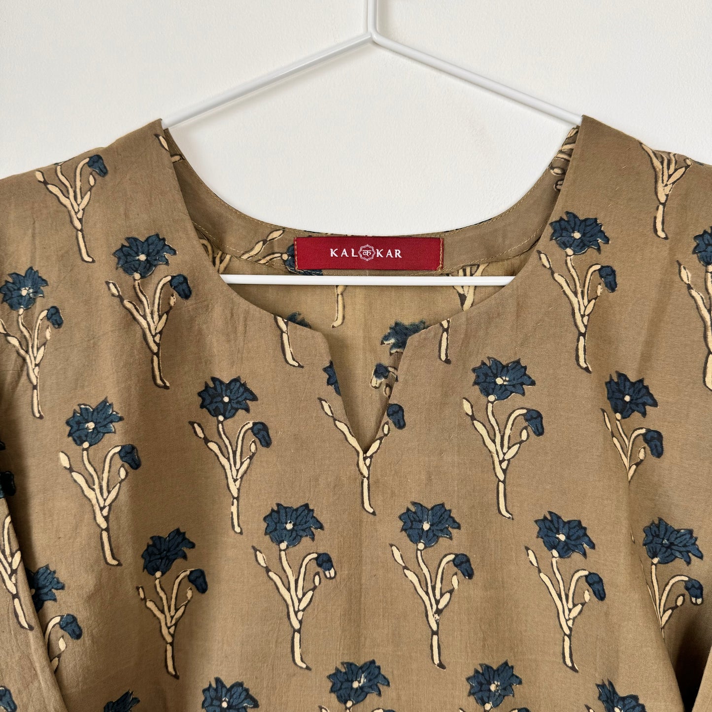 Camel - Sand Brown Ajrakh Kurti