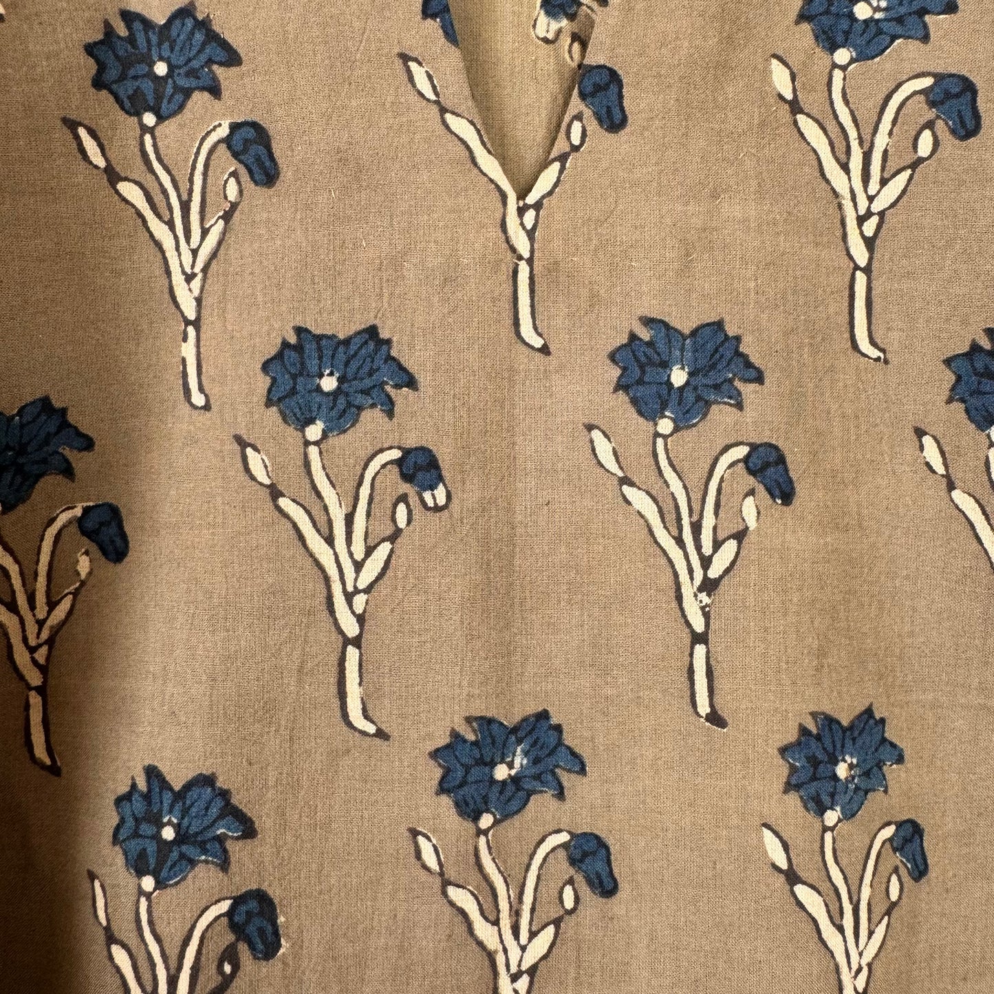 Camel - Sand Brown Ajrakh Kurti