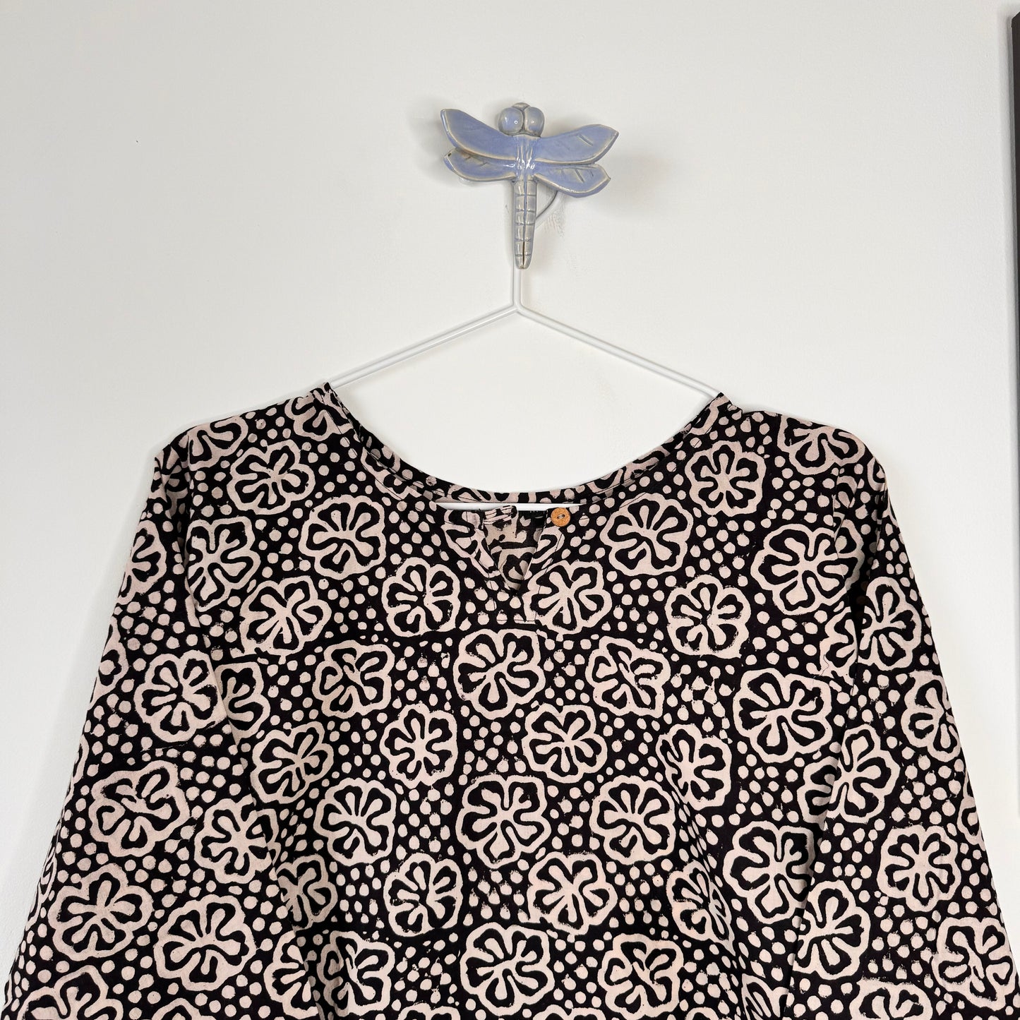 Nebula - Black Handblock Kurti