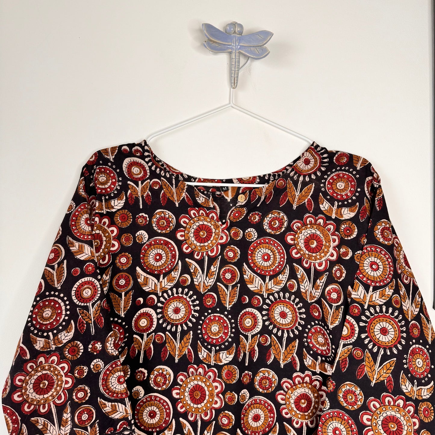 Wilderness - Brown Handblock Kurti