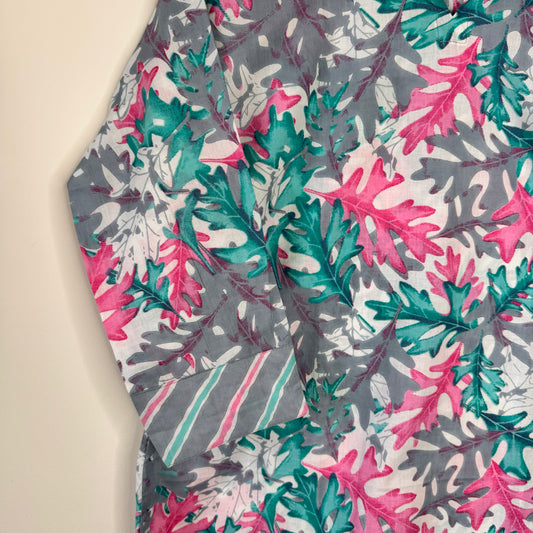 Autumn Blossom - Multicolor Handblock Kurti