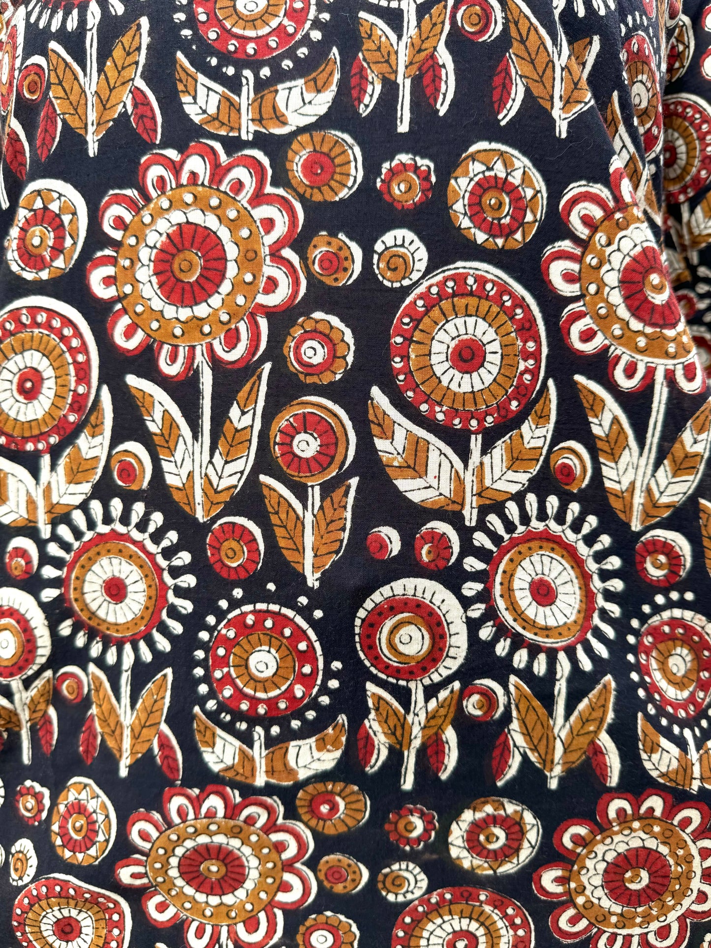 Wilderness - Brown Handblock Kurti