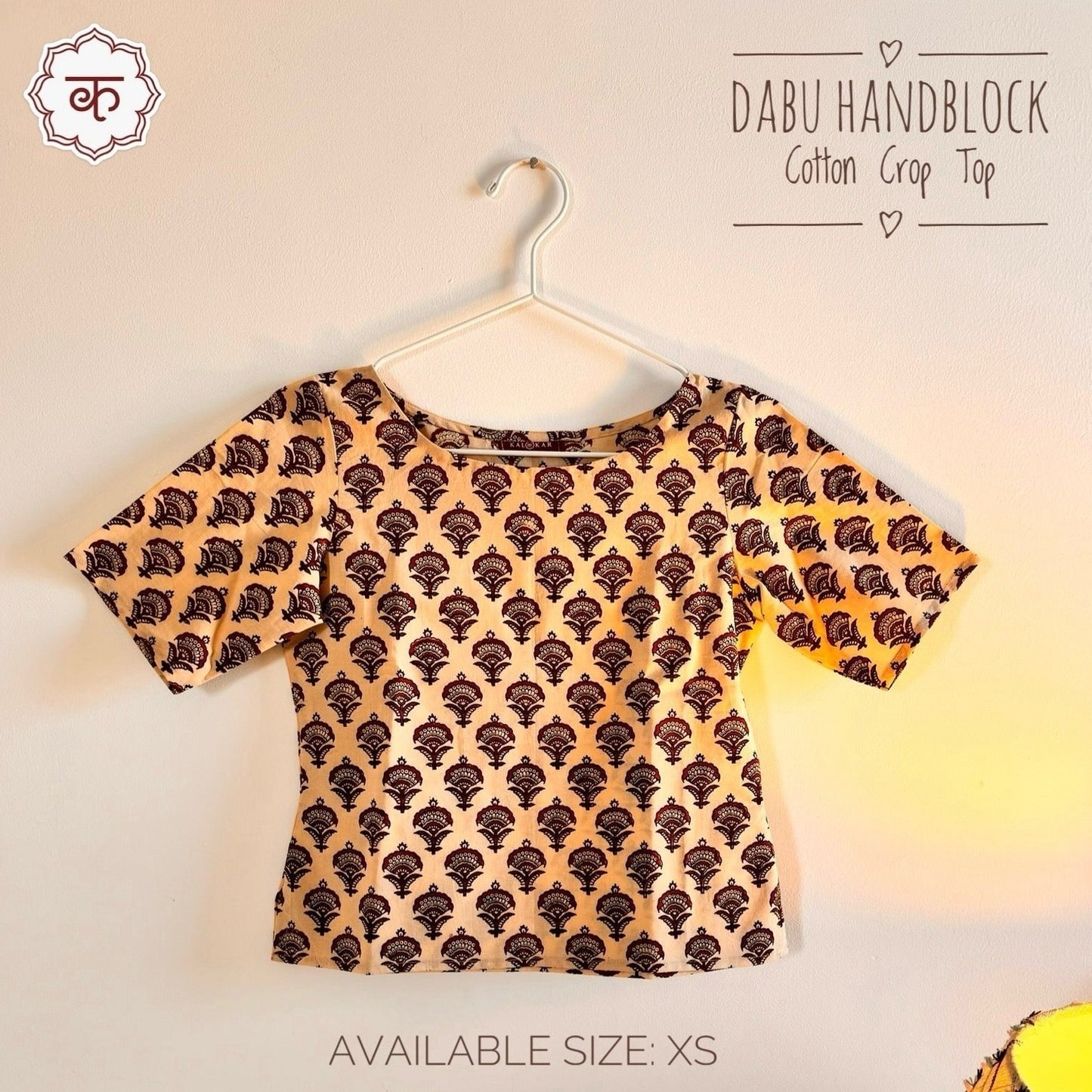 Daisy - Ivory Dabu Crop Top