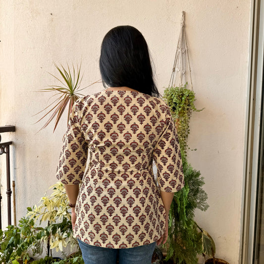 Daisy - Ivory Dabu Kurti