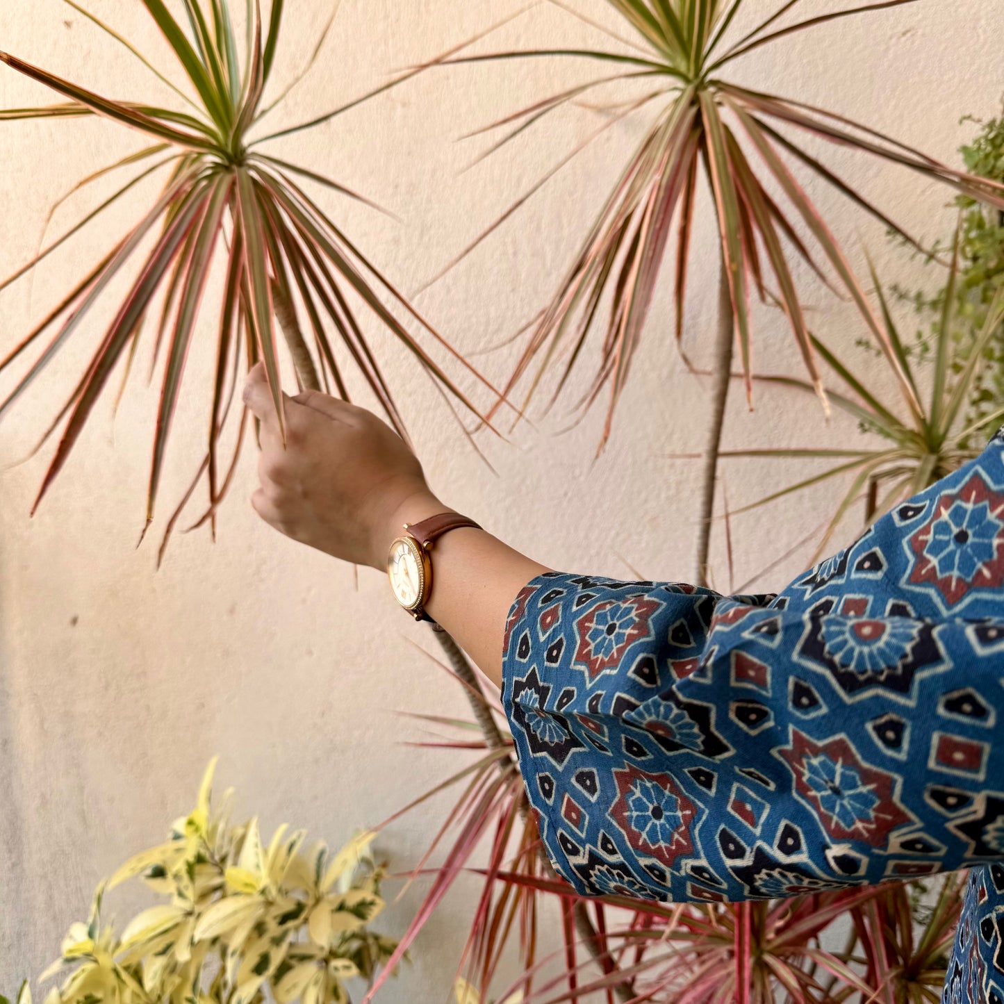 Stardust - Blue Ajrakh Kurti